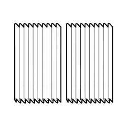 A beautiful set of white taped wooden blinds in a very bright room